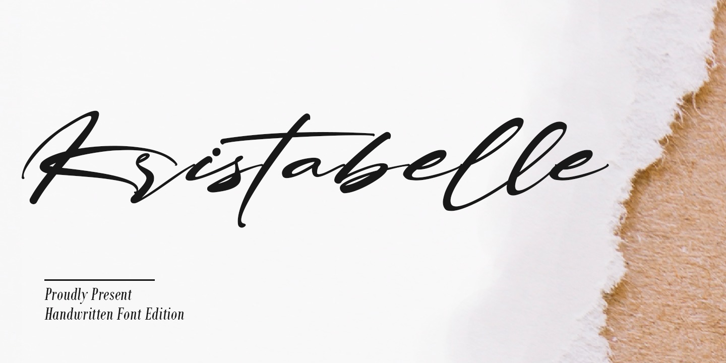 Пример шрифта Kristabelle #1